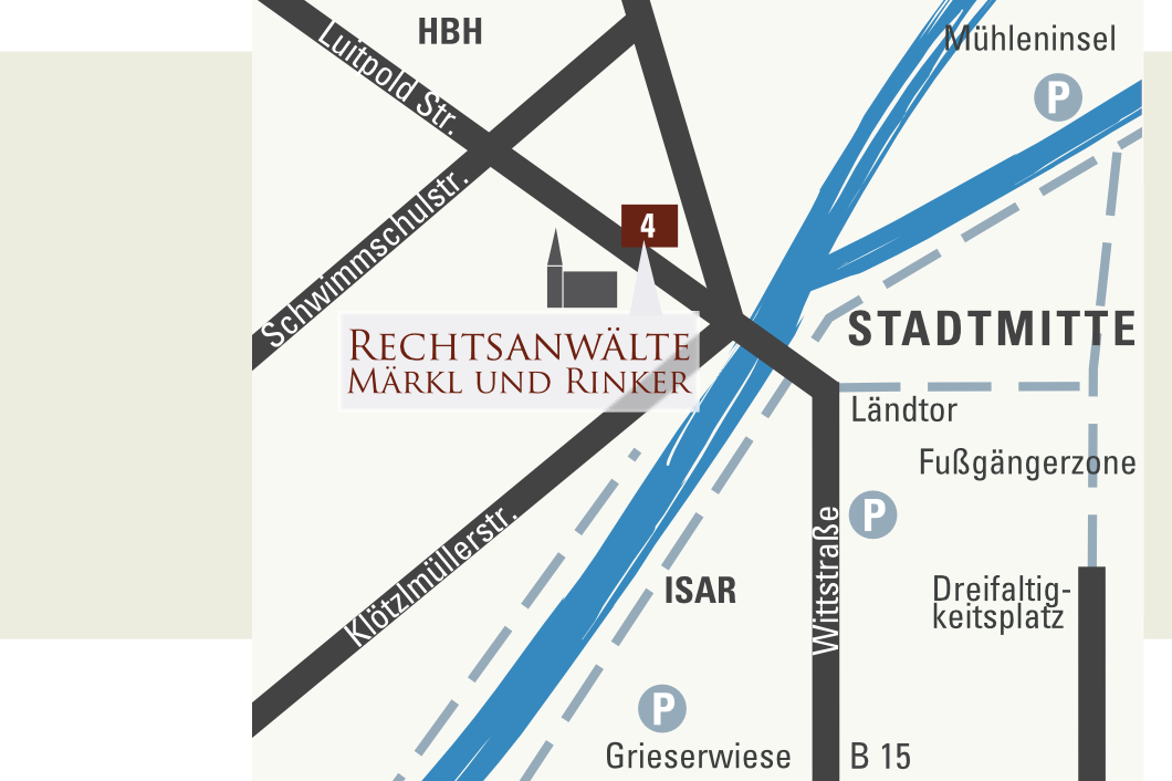 Rechtsanwaltskanzlei Märkl + Rinker, Luitpoldstraße 4, Landshut